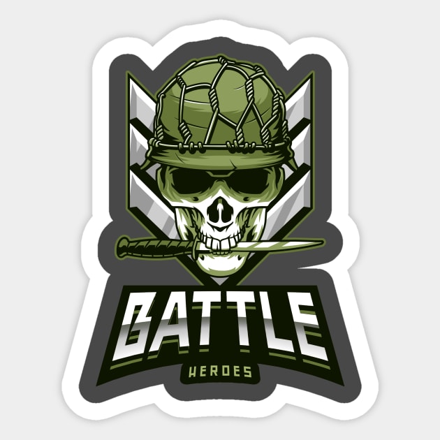 Real Battle Heroes - Army Sticker by Smart Life Cost